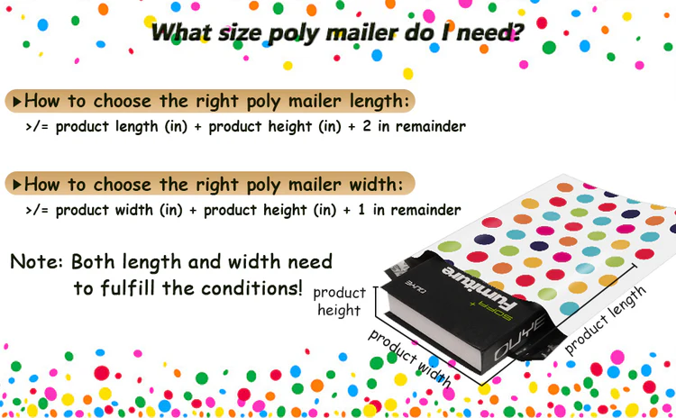 What size of poly mailer do I need?