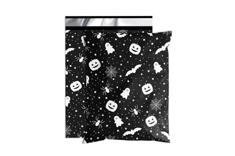 Black Halloween Poly Mailers