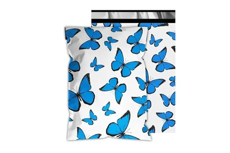 Blue Butterfly Poly Mailers