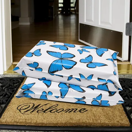 Blue Butterfly Poly Mailers