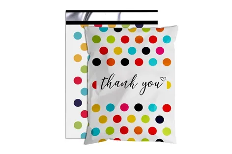 Color Polka Dots Poly Mailers
