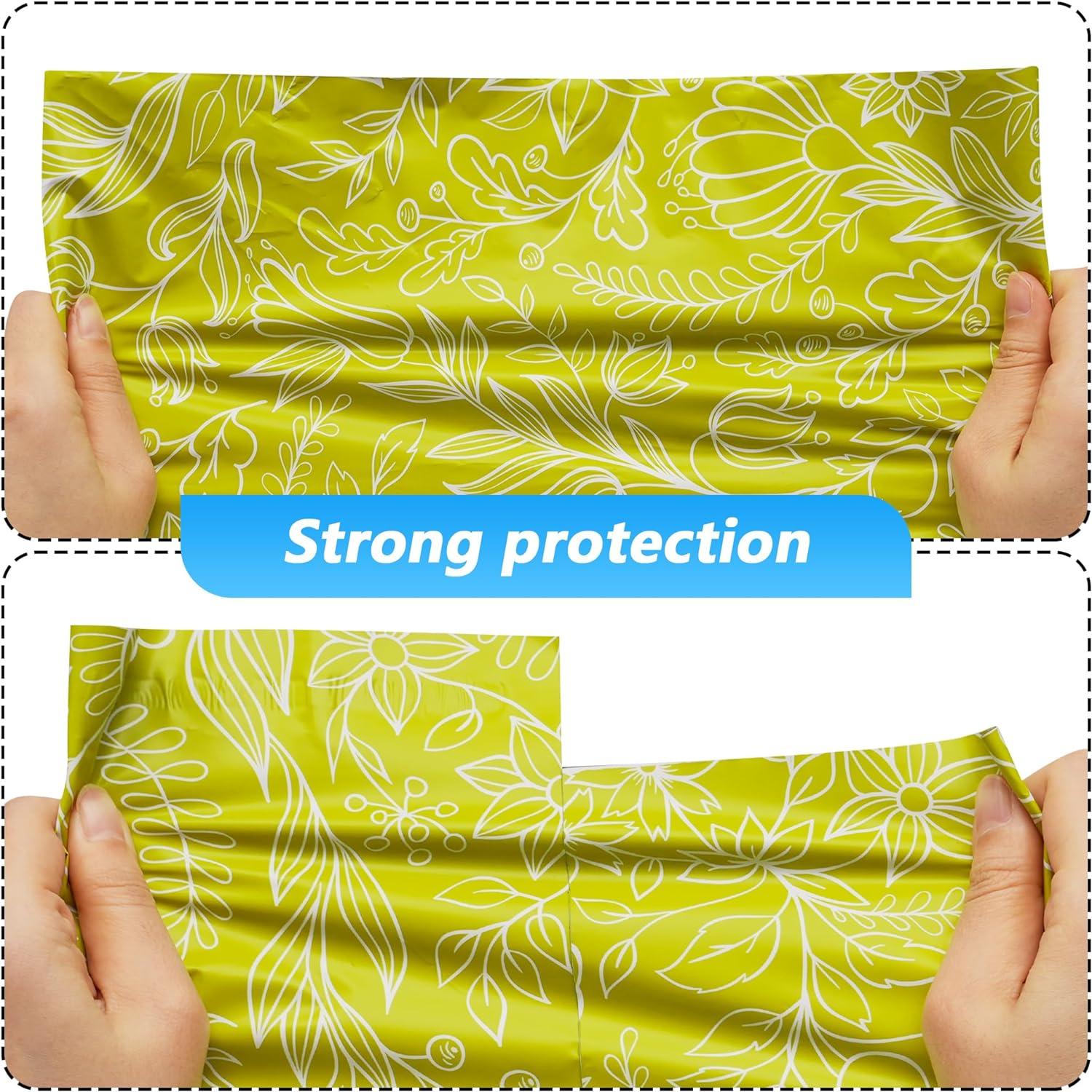 Details of Flower Poly Mailers
