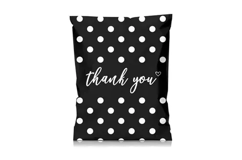 White Polka Dots Poly Mailers