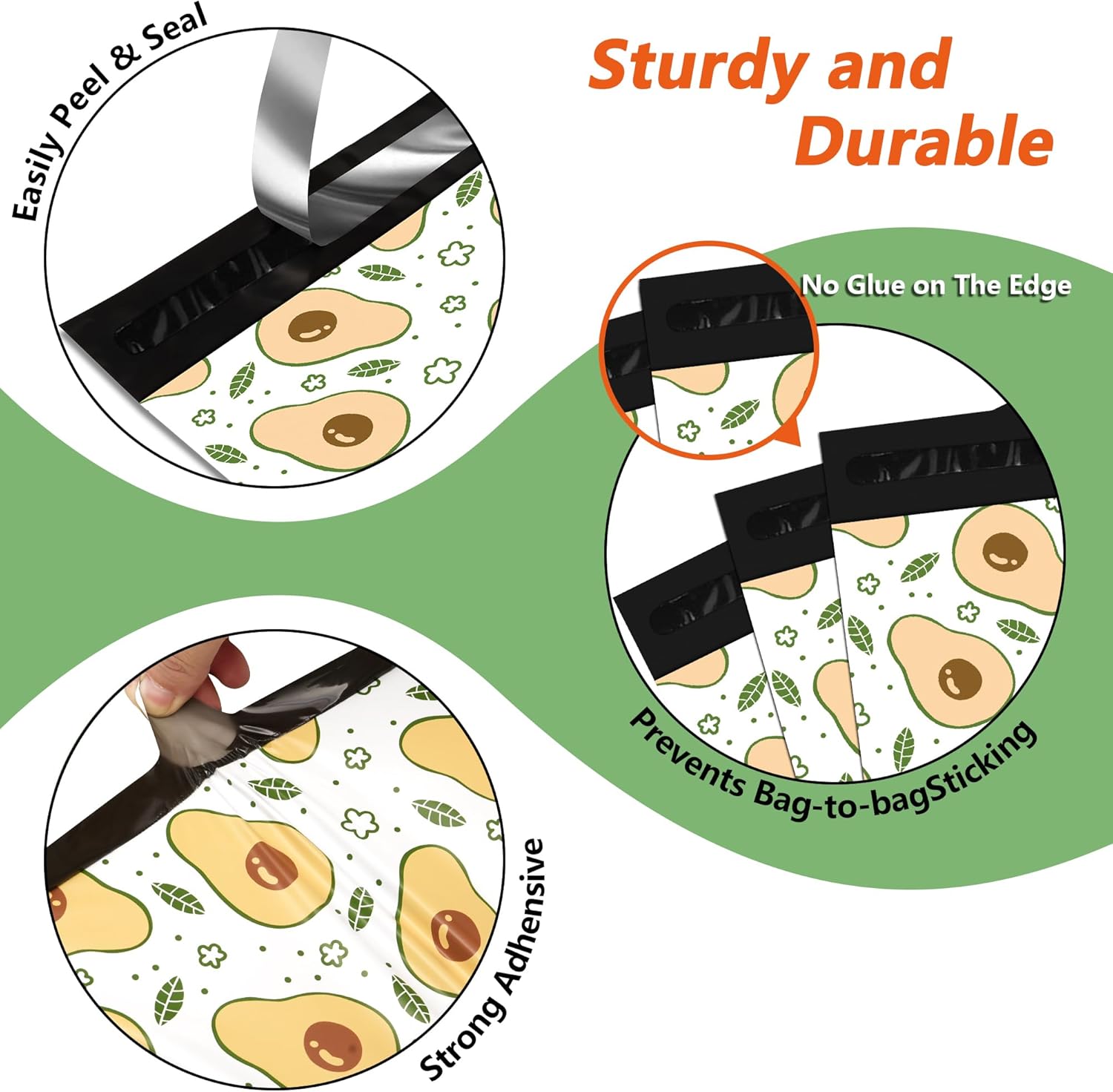 Details of Avocado Poly Mailers