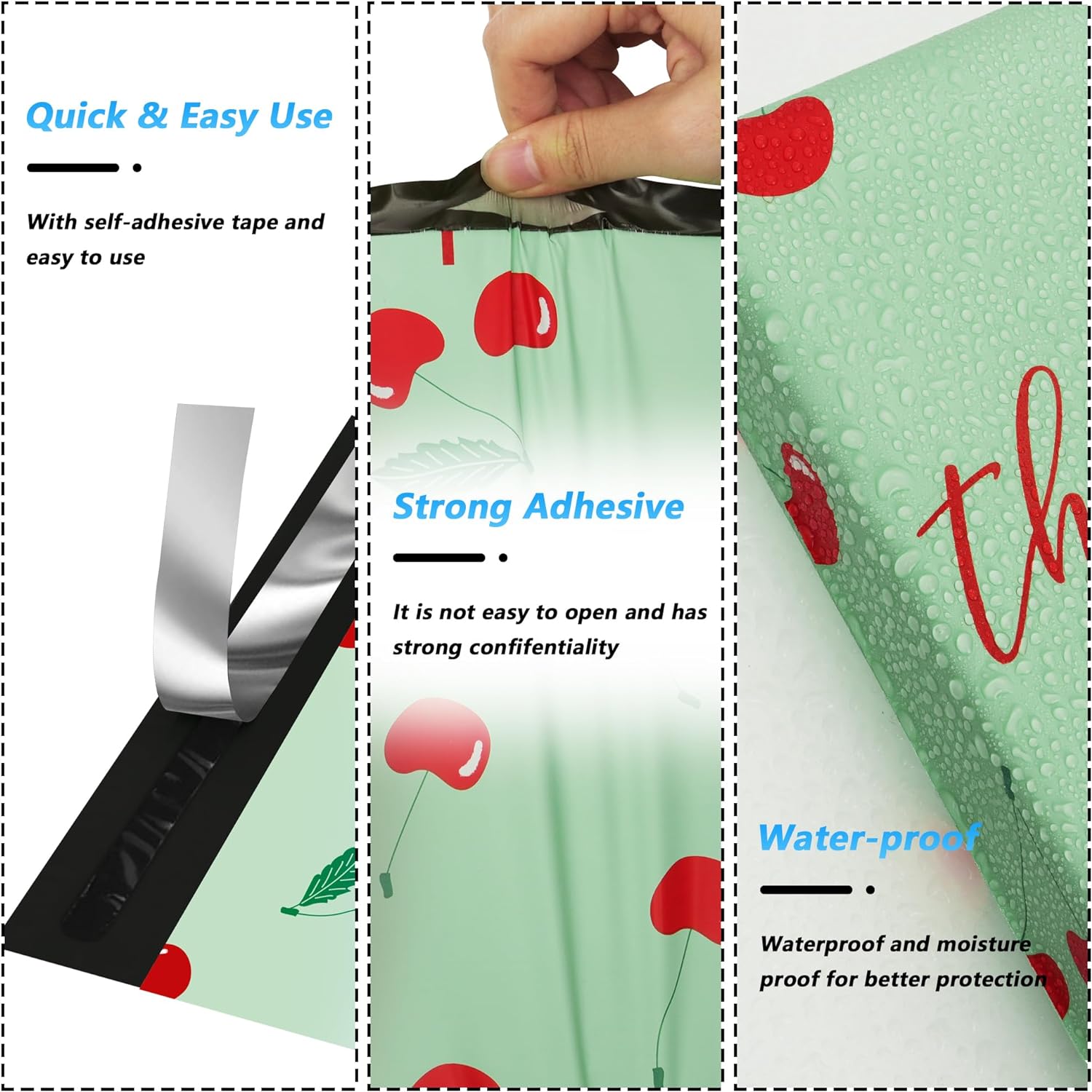 Details of Cherry Poly Mailers