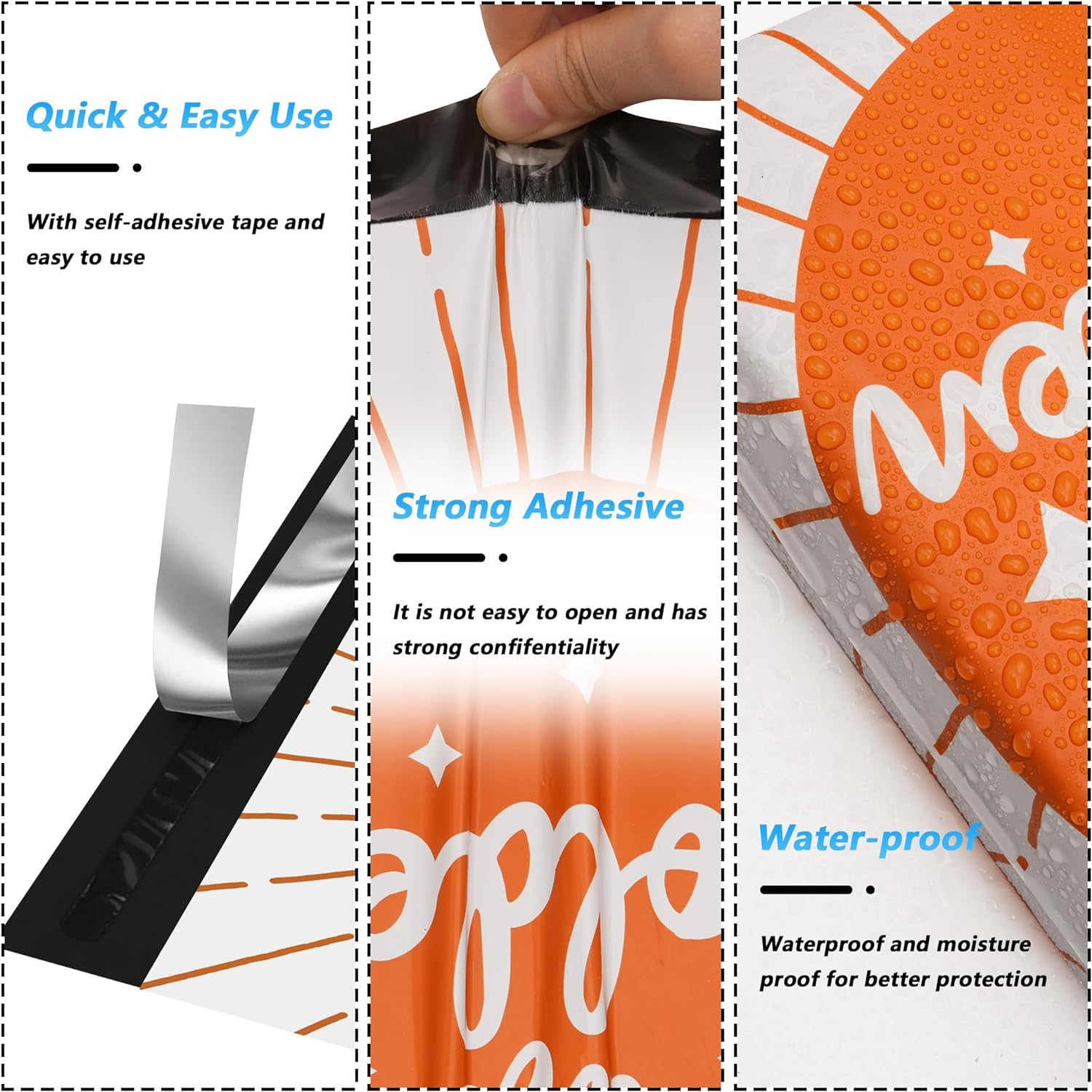 Details of You Are Golden Poly Mailers