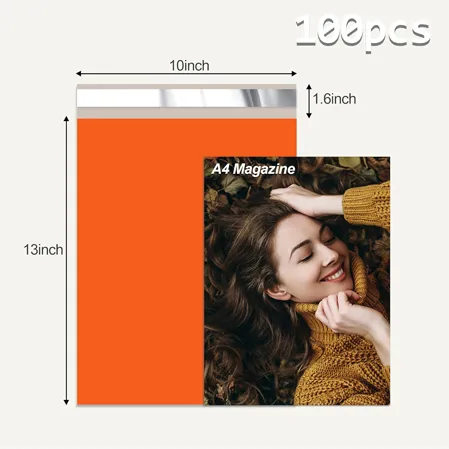 Orange Poly Mailers