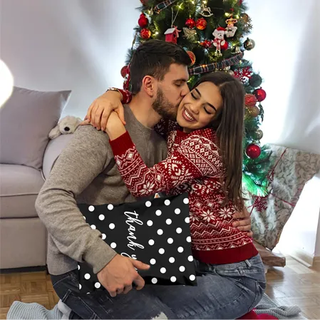 White Polka Dots Poly Mailers