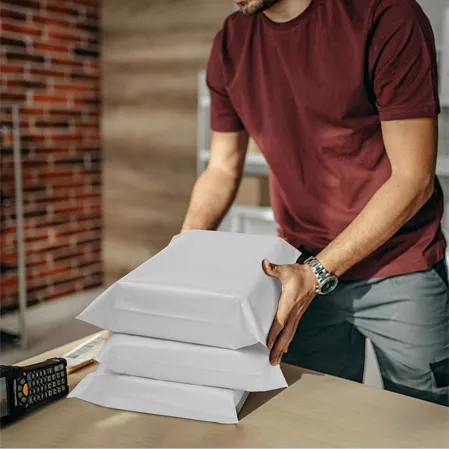 White Poly Mailers