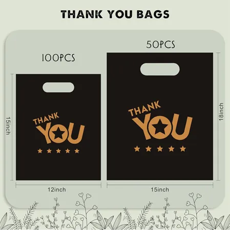 Thank You 12x15 Shopping Bags