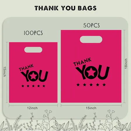 Thank You 12x15 Shopping Bags