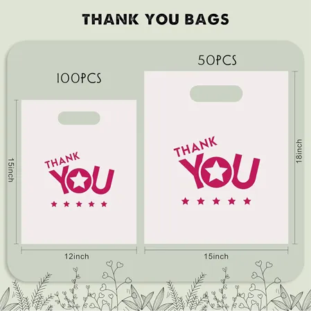 Thank You 12x15 Shopping Bags