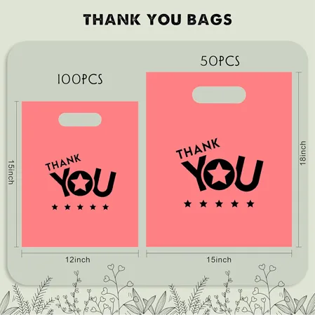 Thank You 15x18 Shopping Bags
