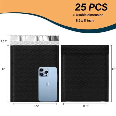 Black Bubble Mailers