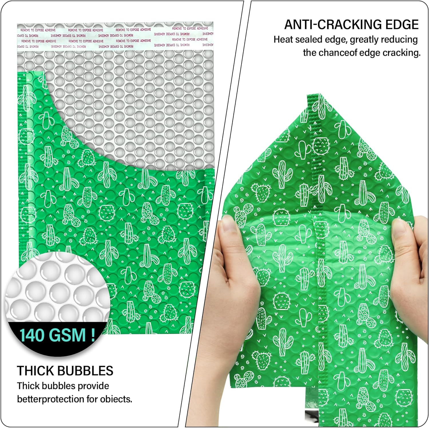 Details of Cactus Bubble Mailers