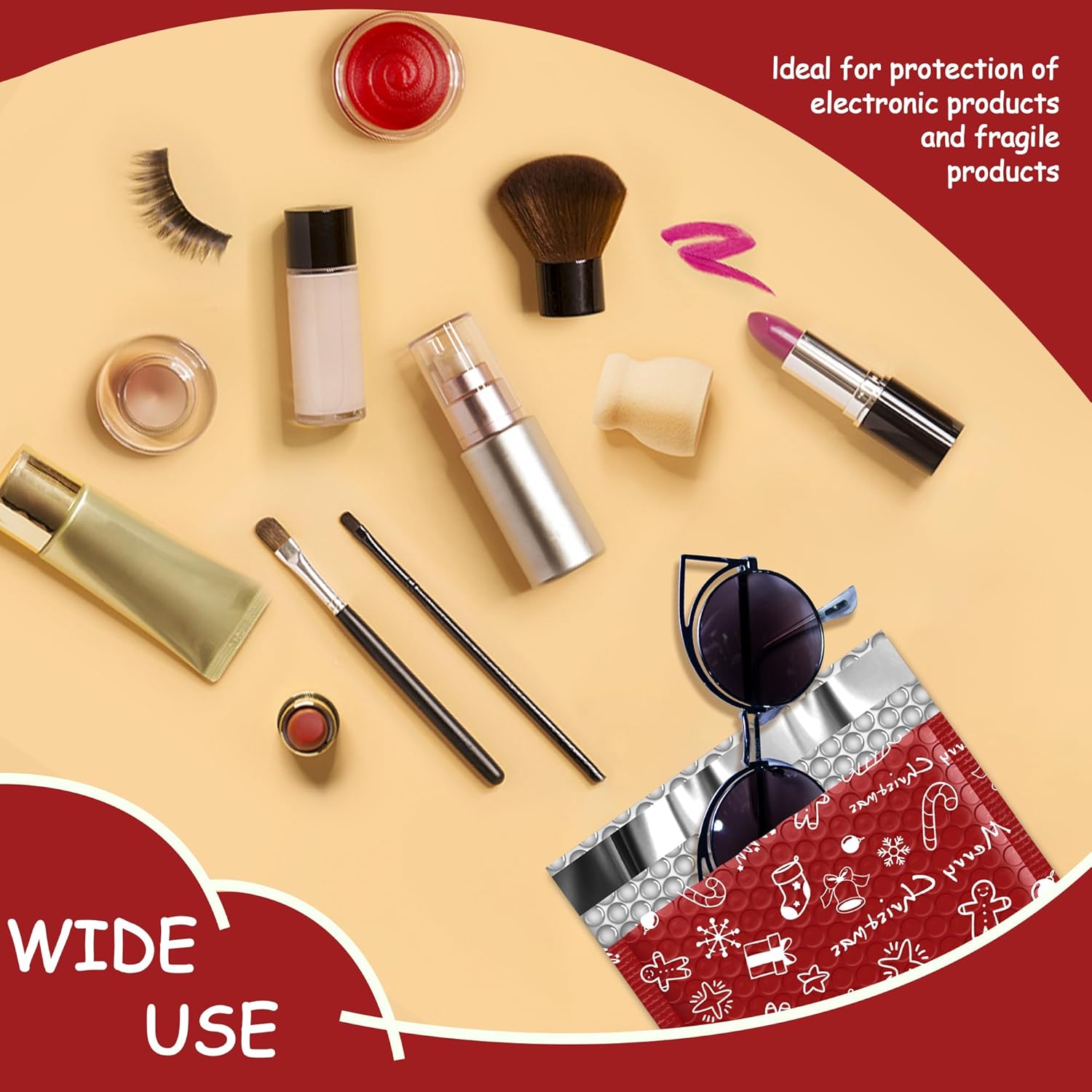 Details of Christmas Bubble Mailers