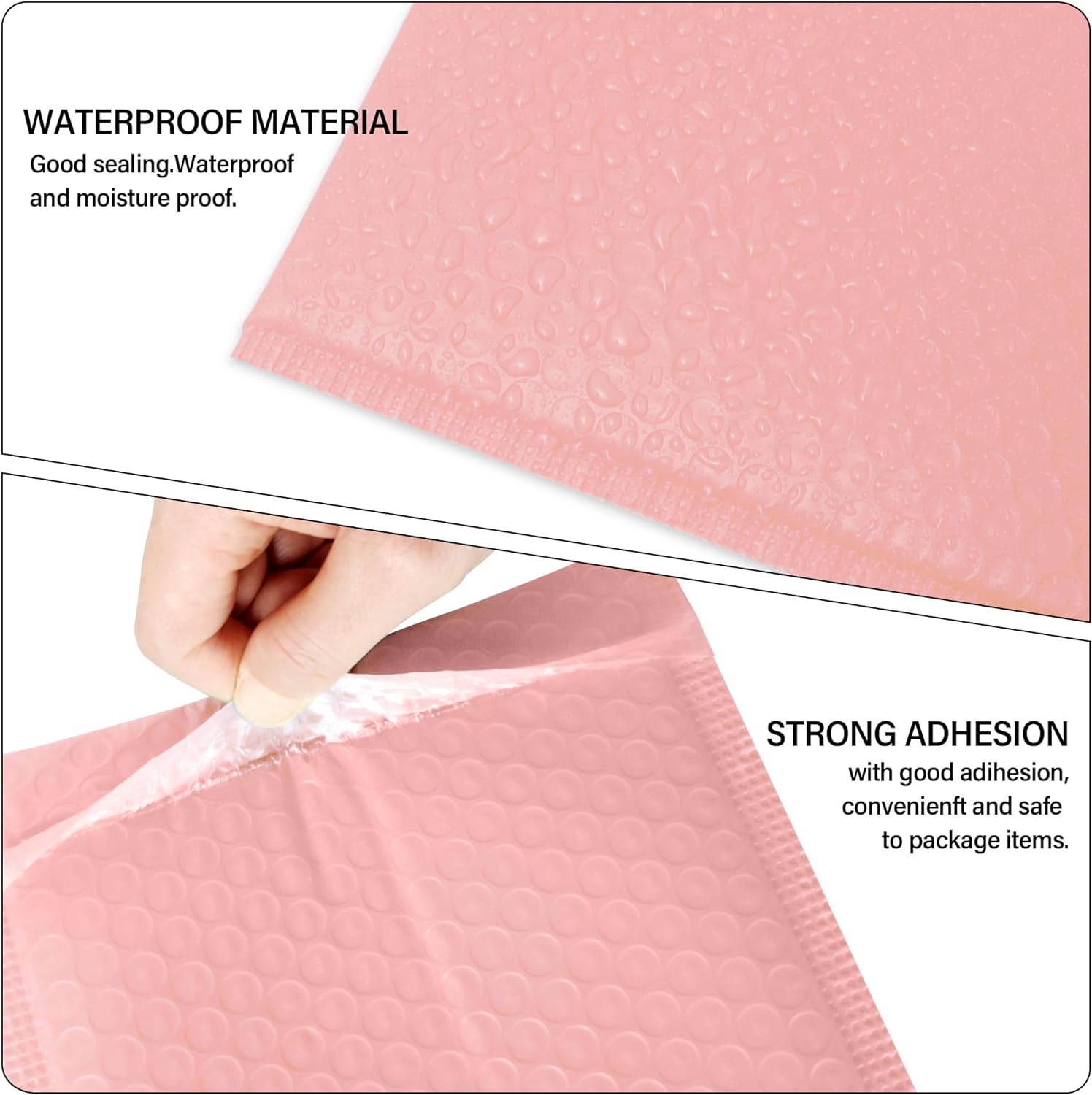 Details of Pink Bubble Mailers
