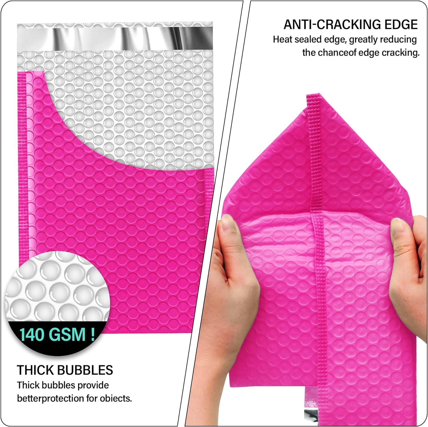 Details of Rose Red Bubble Mailers