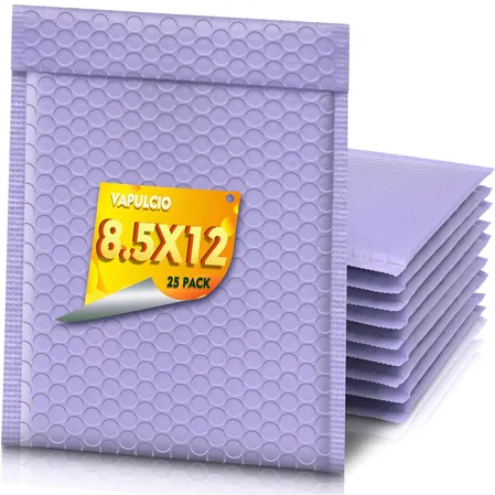 Purple Bubble Mailers