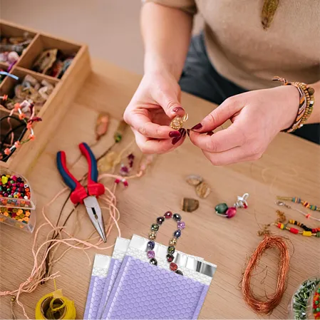 Purple Bubble Mailers