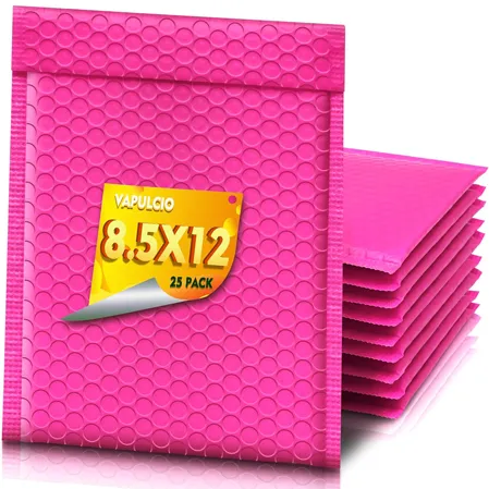 Rose Red Bubble Mailers