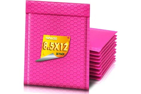 Rose Red Bubble Mailers