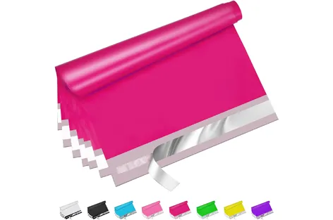 Rose Red Poly Mailers