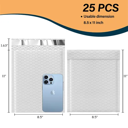 White Bubble Mailers