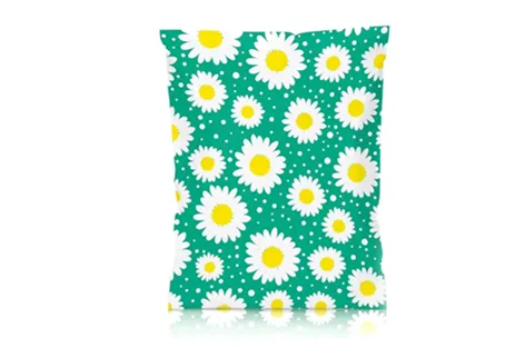 Green Daisy Poly Mailers