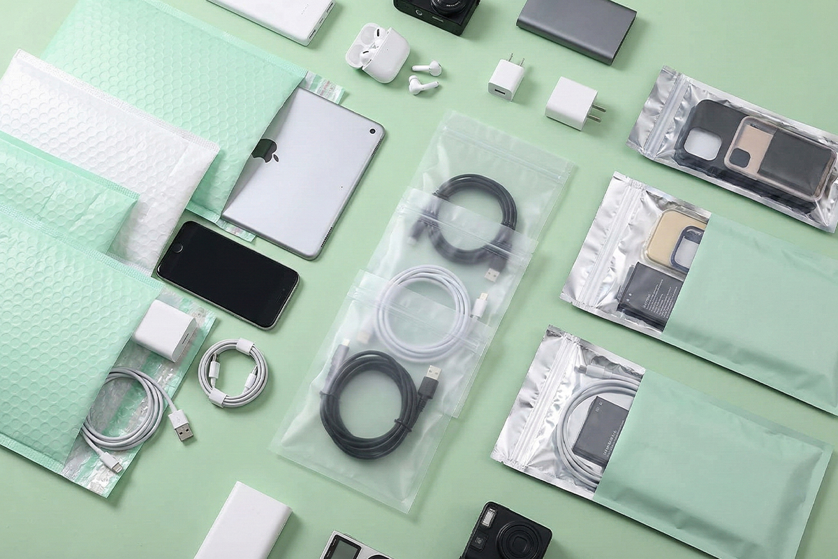 pack material electronics digital