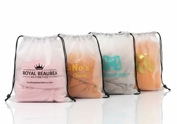 Frosted Drawstring Bags