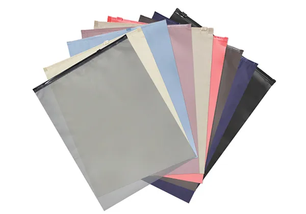 Color Frosted Zip Lock Bags